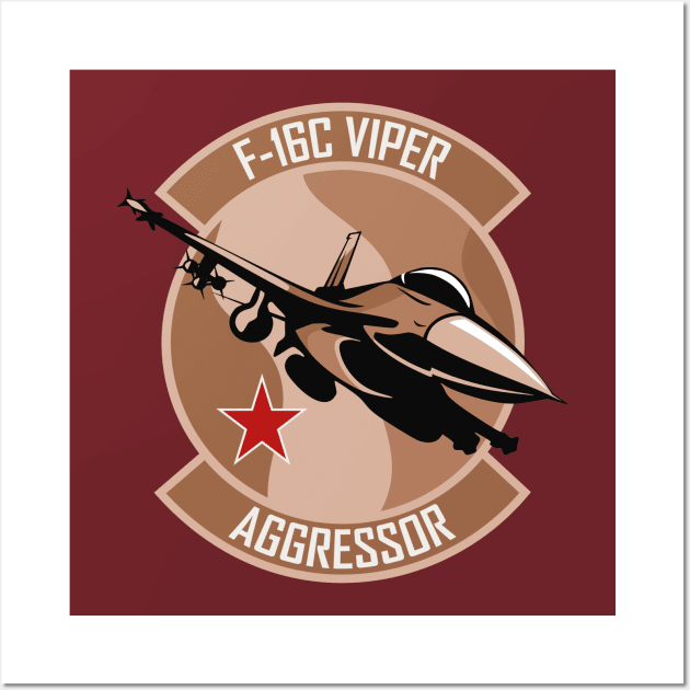 F-16 Viper Aggressor Wall Art by TCP